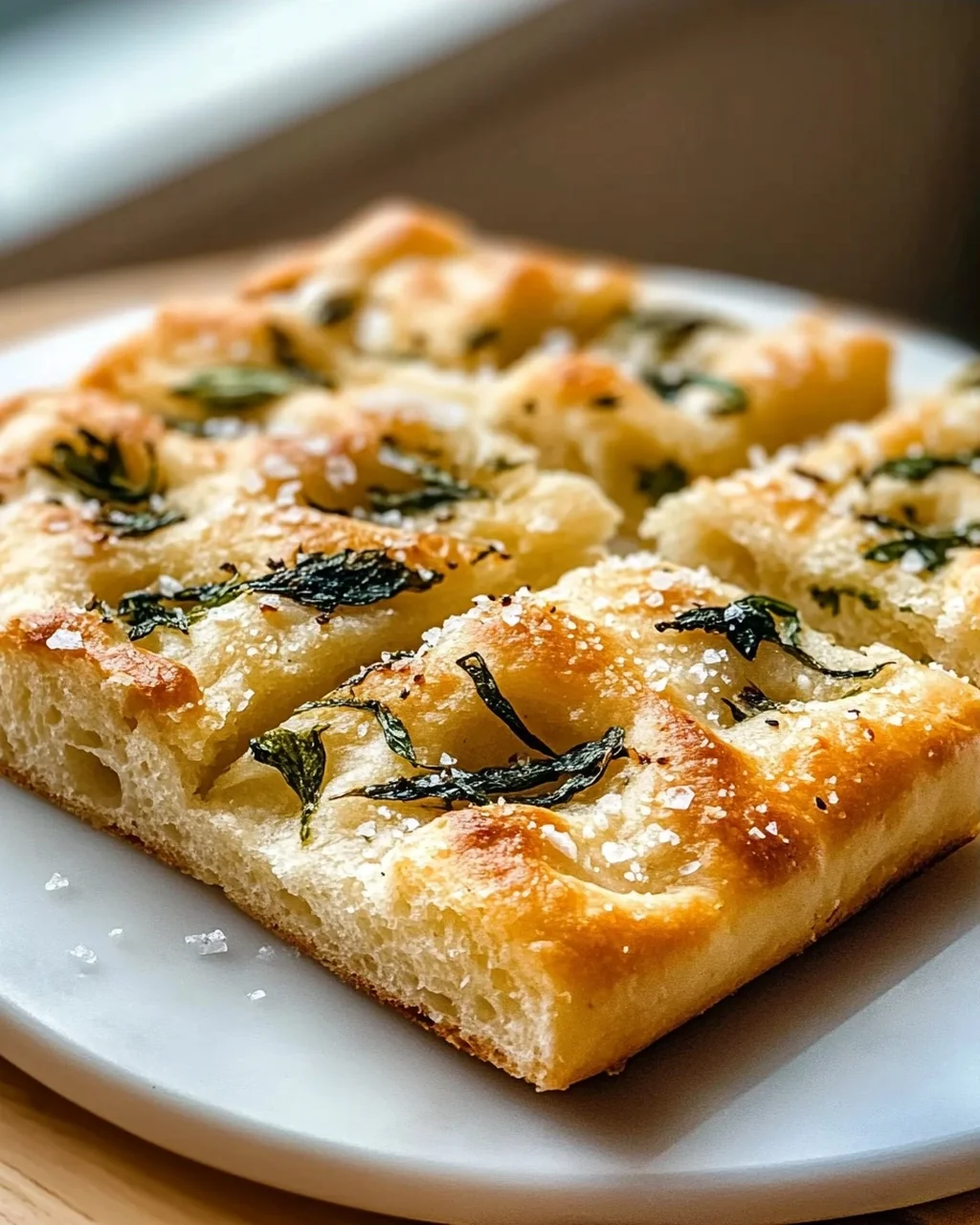 Bärlauch Focaccia mit Meersalz – Aromatischer Genuss!
