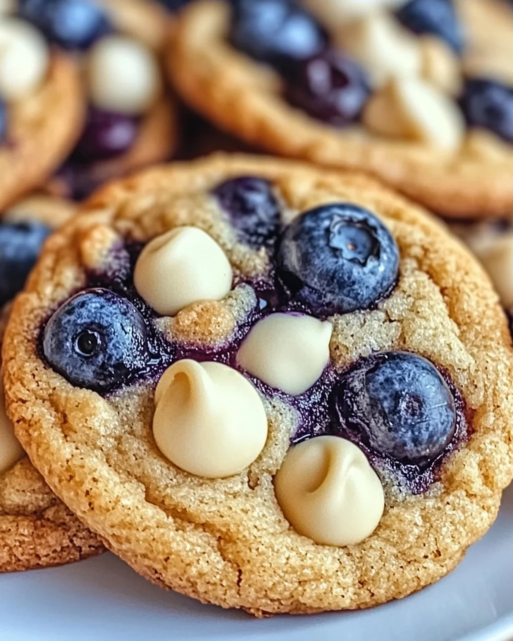 Blaubeer weiße Schokoladenstückchen Kekse schnell gemacht