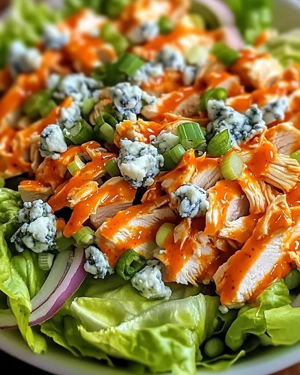 Buffalo-Hühnchen-Salat: Schnell & Würzig genießen