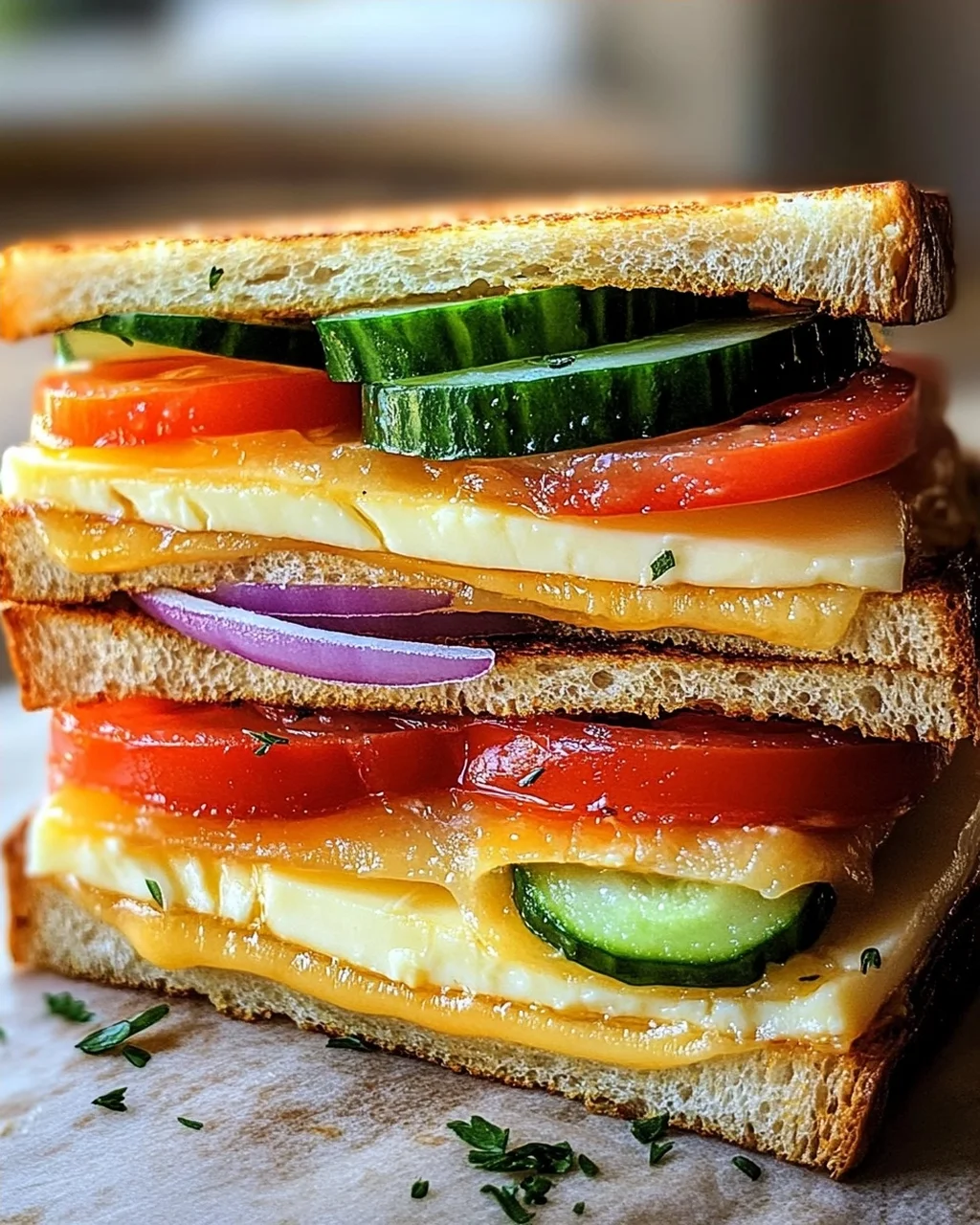 Bulgarische Käse Sandwiches