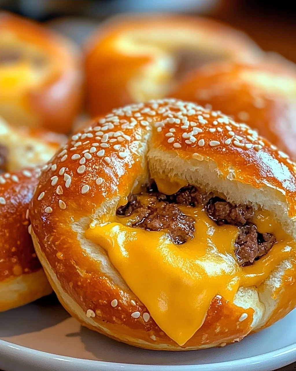 Cheeseburger Pretzel Bombs, die Sie die ganze Woche begehren werden
