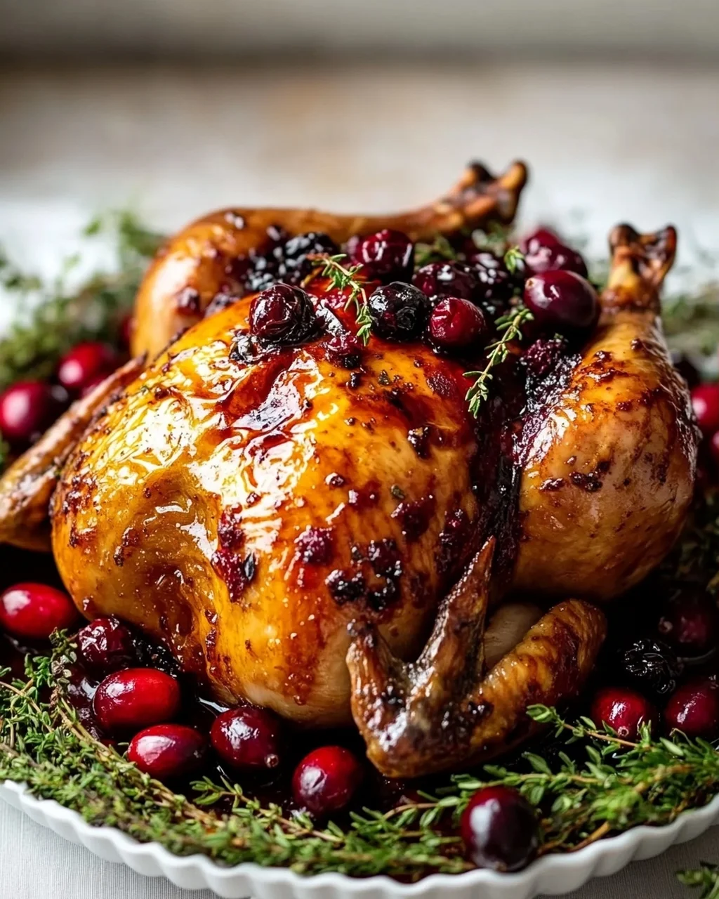 Cranberry Maple Roast Chicken