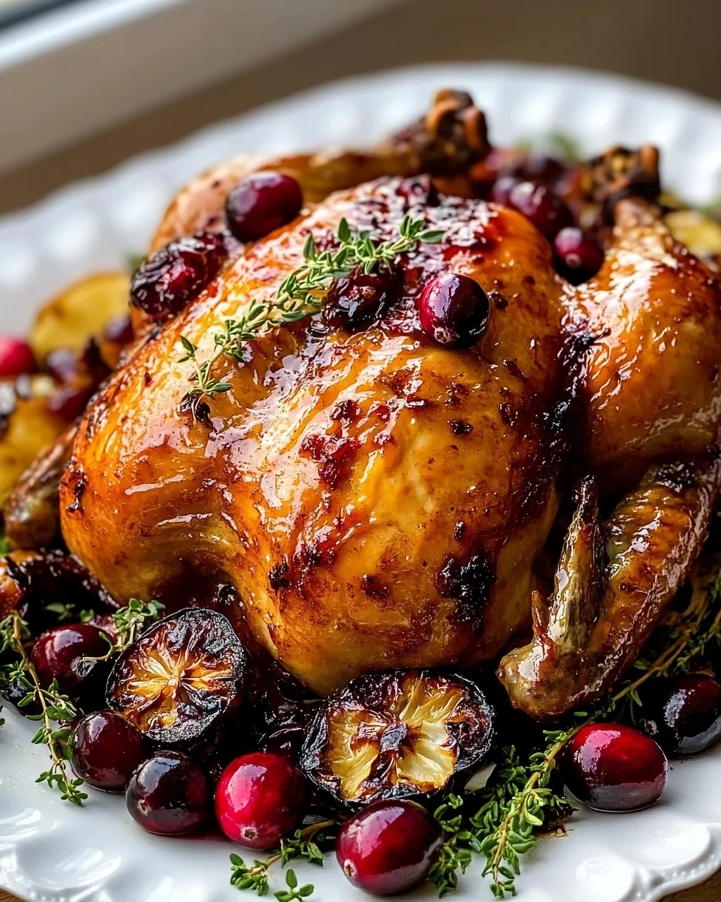Cranberry Maple Roast Chicken