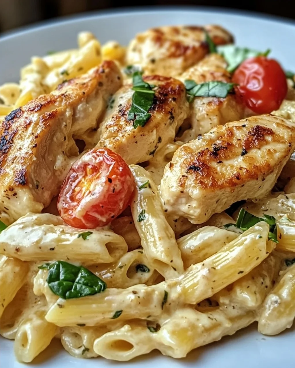 Cremige Hähnchen Feta Pasta: Unglaublich & einfach lecker!