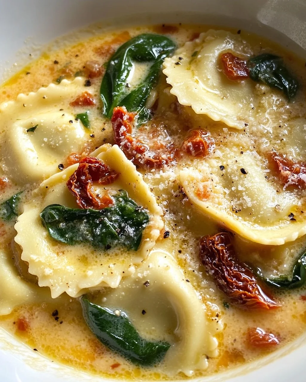 Cremige Toskanische Ravioli Suppe: Löffelweiser Genuss pur!