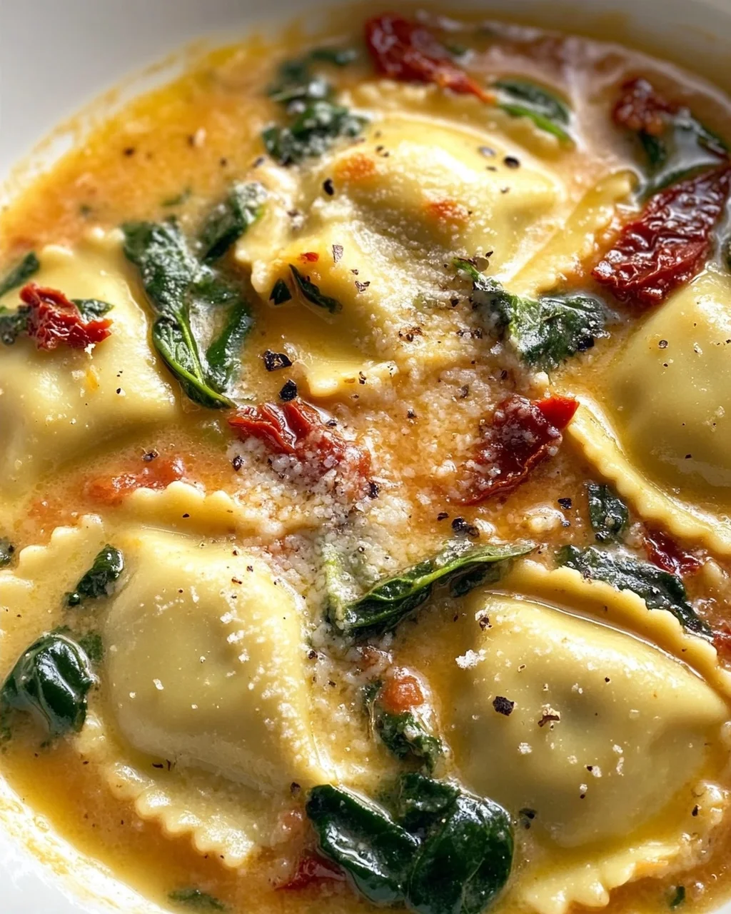 Cremige Toskanische Ravioli Suppe: Löffelweiser Genuss pur!