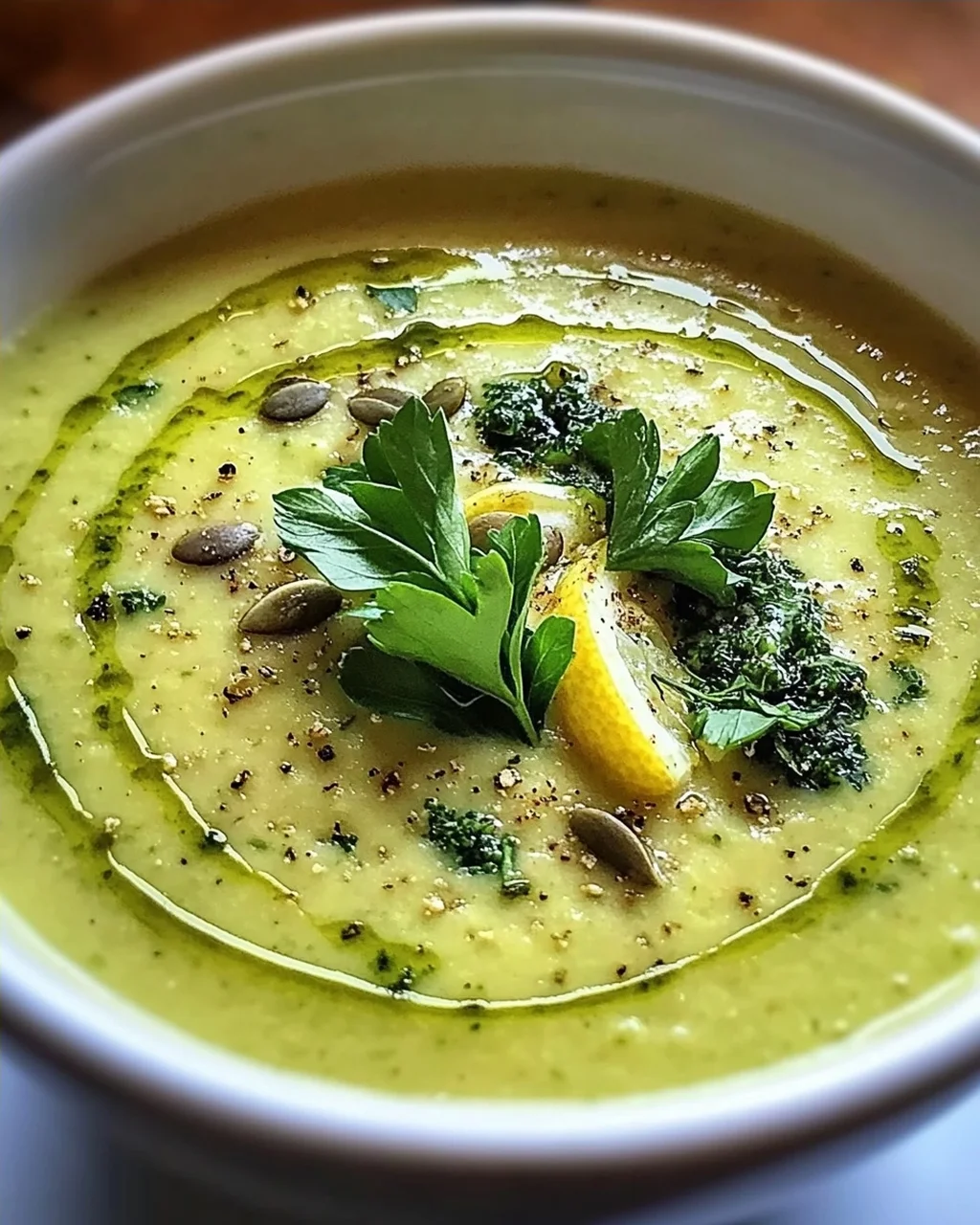 Cremige Zucchinisuppe
