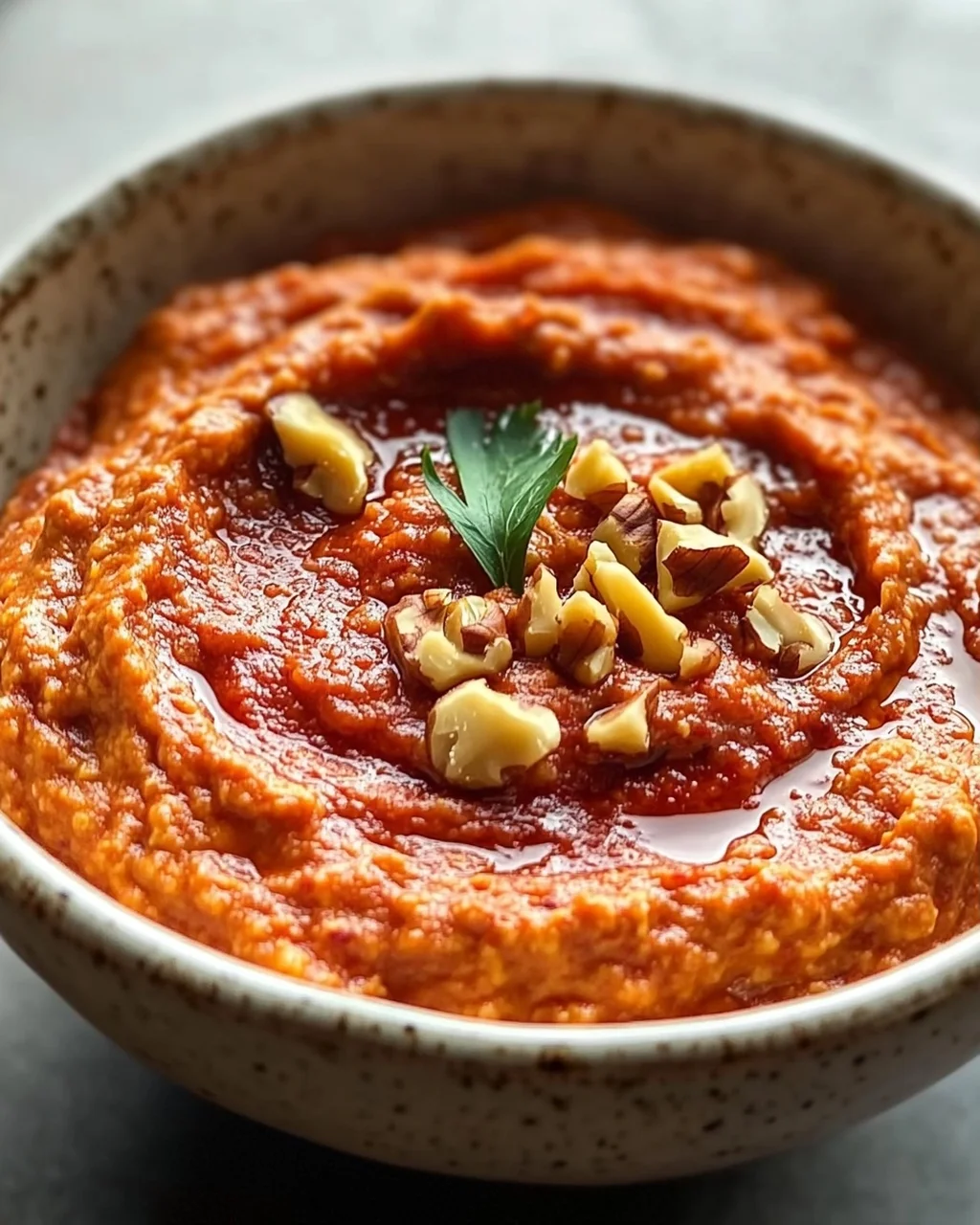 Cremiger Rote Paprika Walnuss Dip: Seidenweiche Textur entdecken