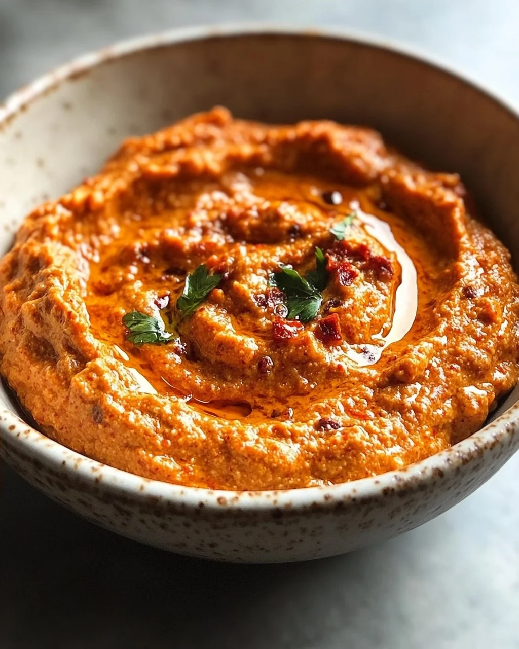 Cremiger Rote Paprika Walnuss Dip: Seidenweiche Textur entdecken