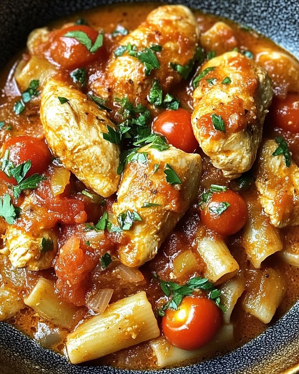Cremiges Hühnchen all’Arrabbiata für deinen Abend!