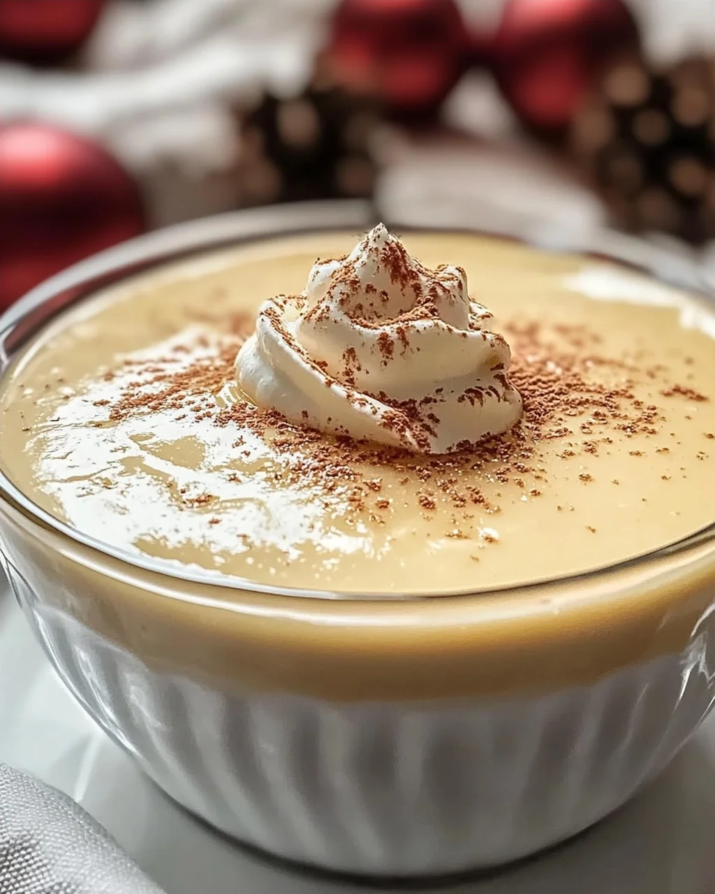 Eiernog Pudding selbst gemacht für die Feiertage