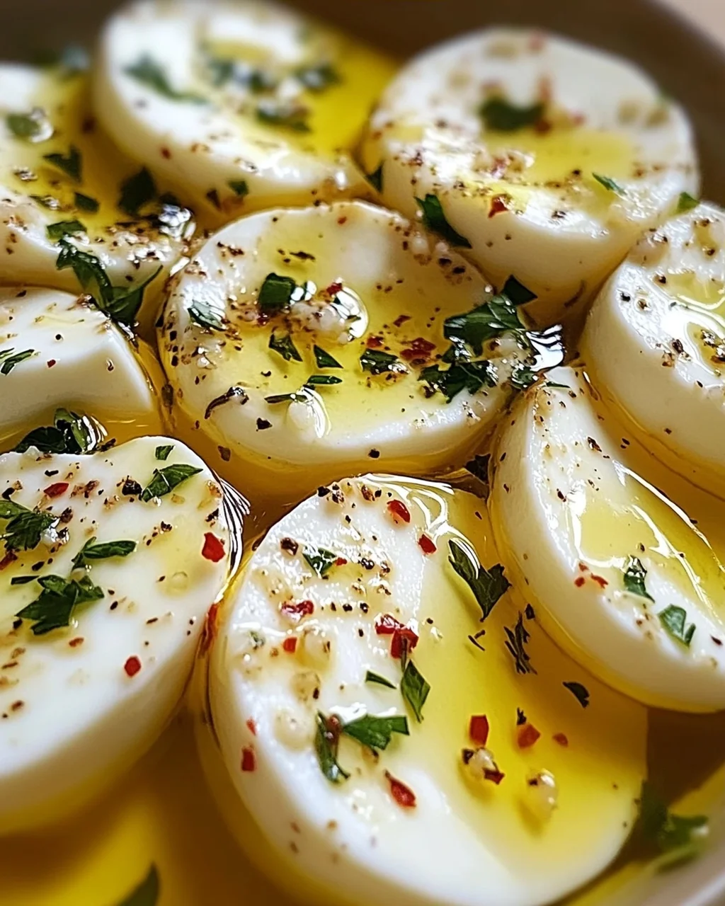 Eingelegter Mozzarella