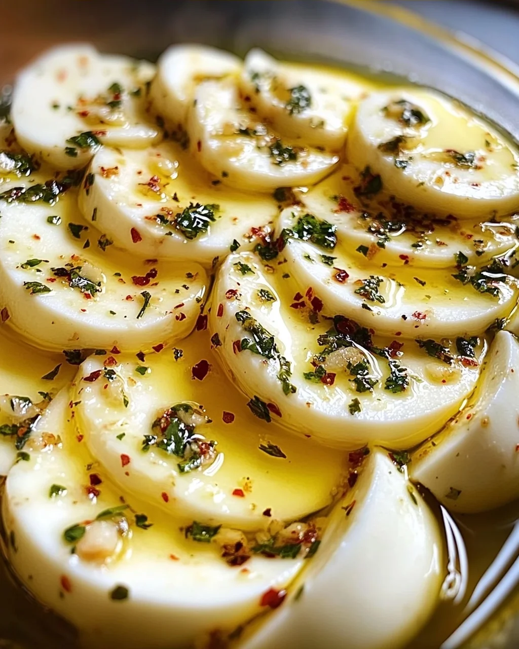 Eingelegter Mozzarella