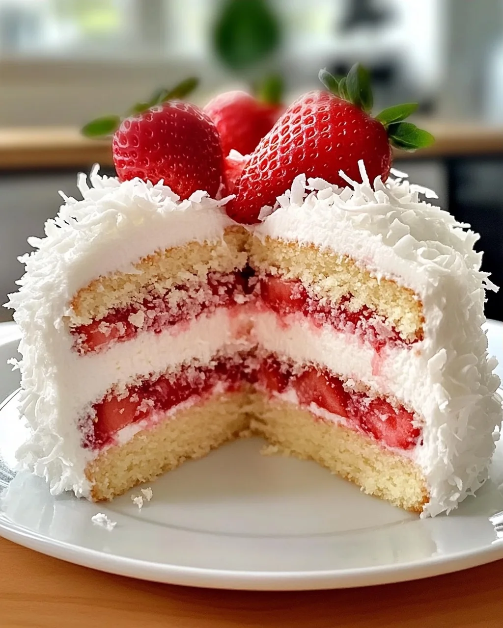 Erdbeer-Kokos-Schaumkuchen leicht gemacht