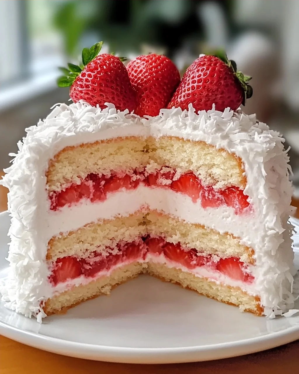 Erdbeer-Kokos-Schaumkuchen leicht gemacht
