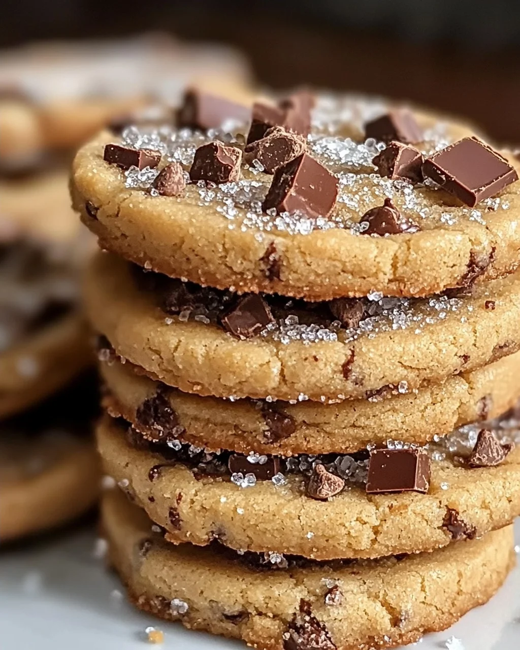 Espresso-Shortbread-Kekse mit Toffee-Stücken Rezept