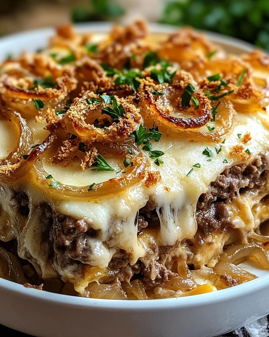 French Onion Beef Casserole
