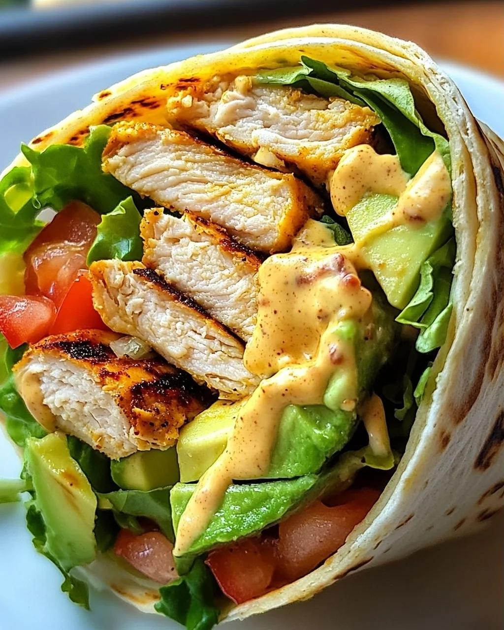 Gegrillter Hähnchen Wrap mit Chipotle Mayo