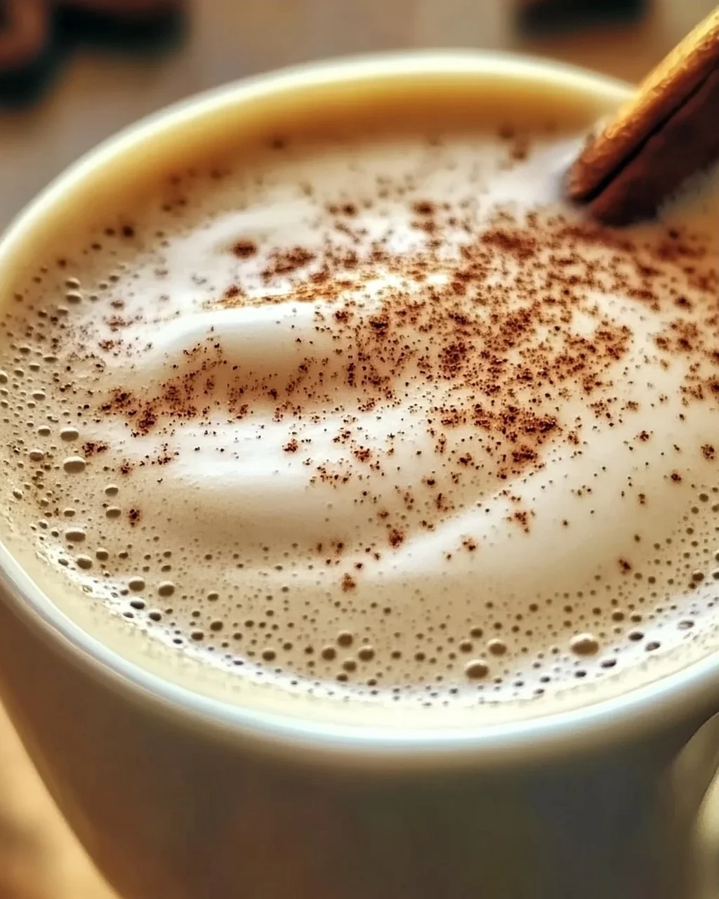 Genieße den perfekten Vanille Zimt Milchtee