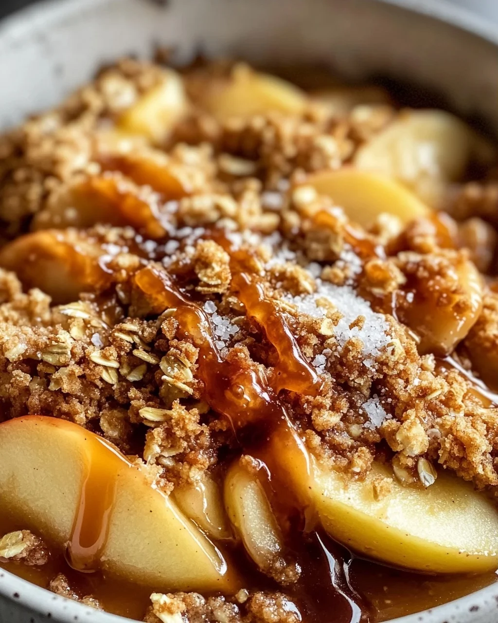 Gesalzener Karamell-Apfel-Crisp: Dein süßes Herbstglück!