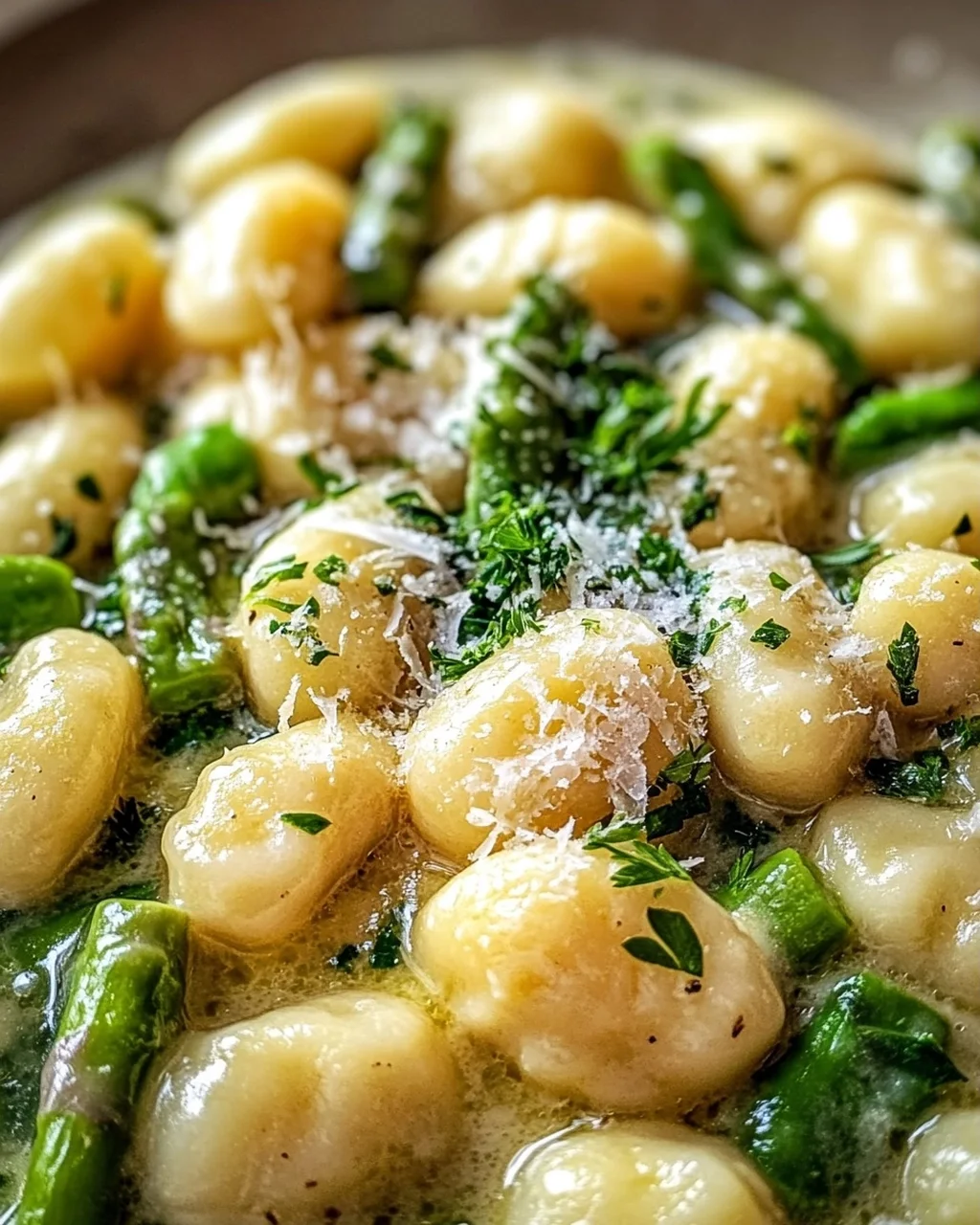 Gnocchi mit grünem Spargel