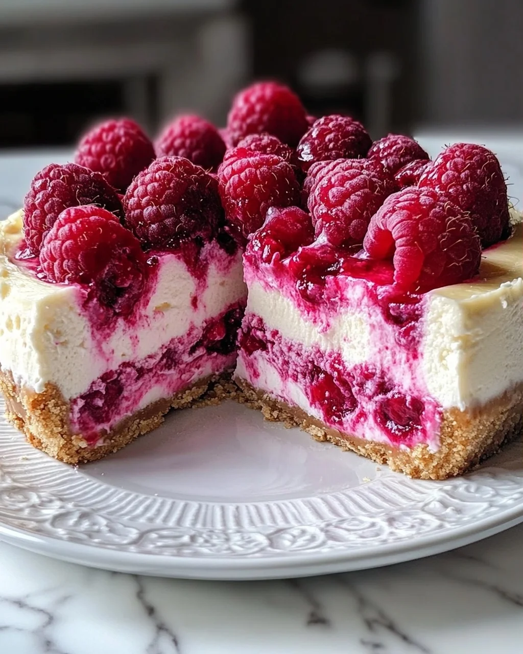 Himbeer Schmand Cheesecake