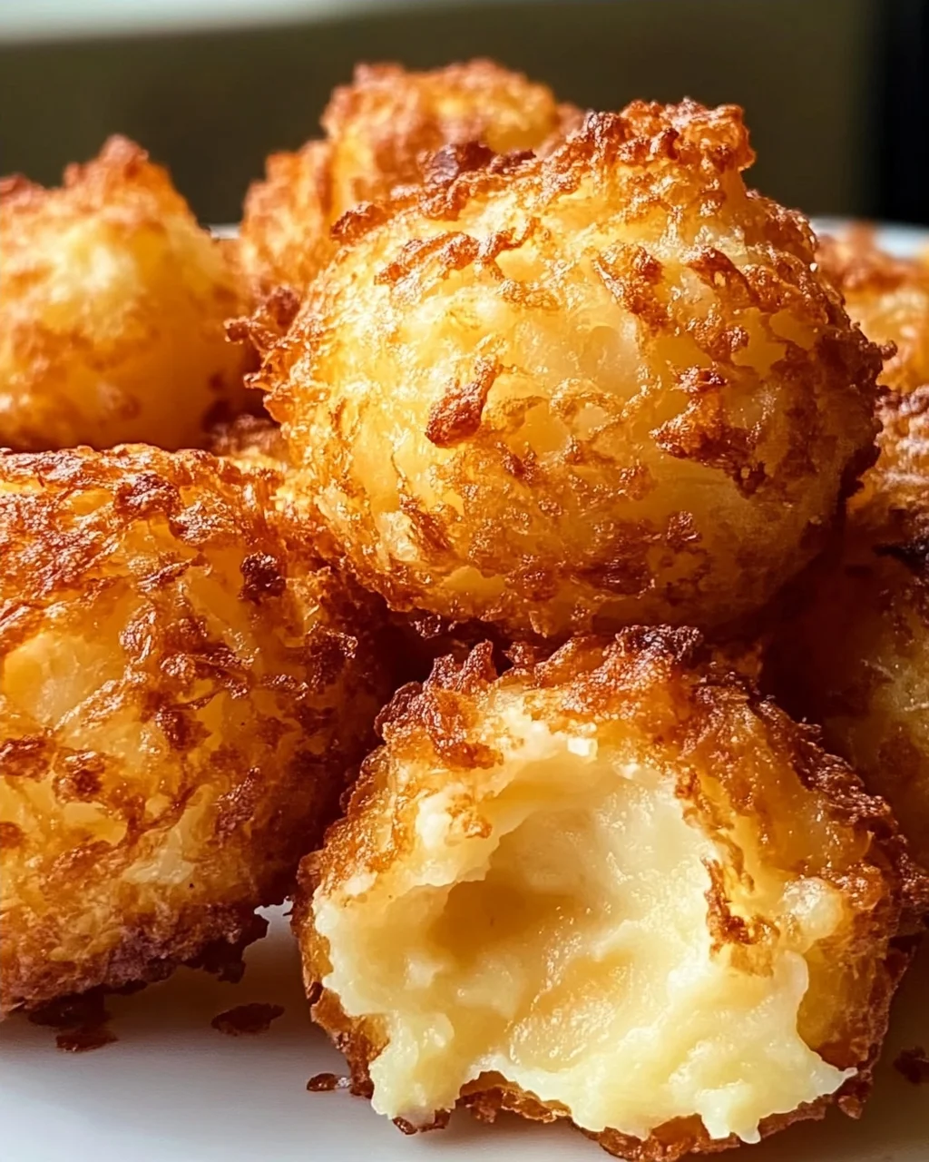 Knusprige Kartoffelpüree-Käse-Puffs