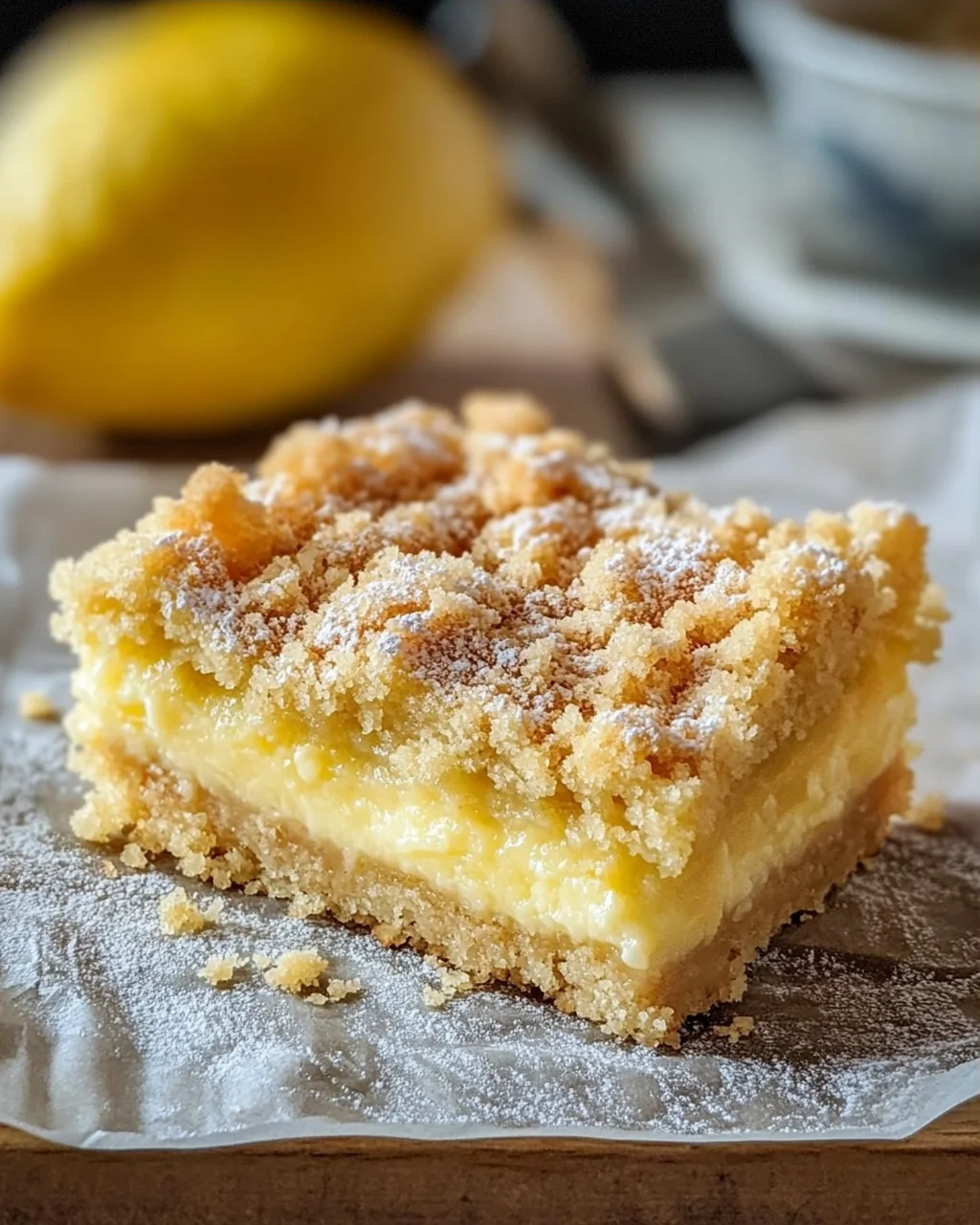 Knuspriger Streuselkuchen mit Vanillepudding