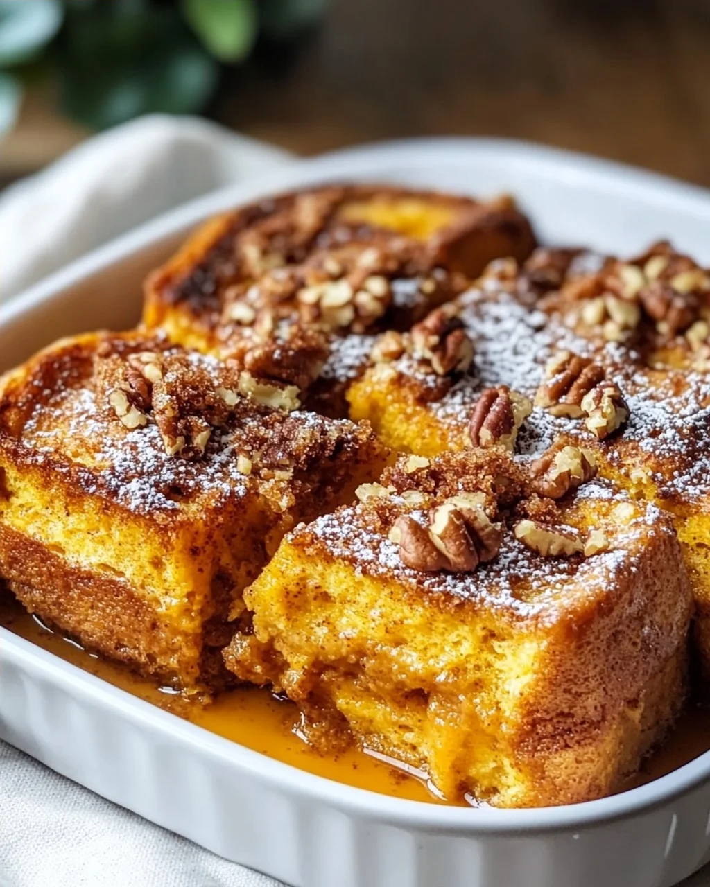 Köstlicher Kürbis-French-Toast-Auflauf: Ideal für Gäste!