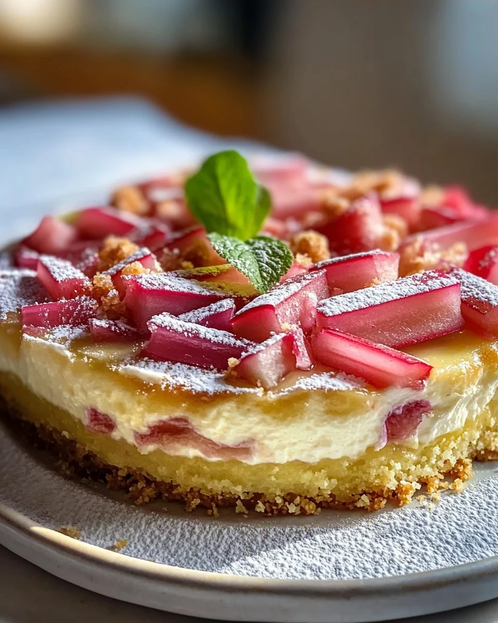 Leckerer Rhabarber Quark Pudding Kuchen – Einfaches Rezept!