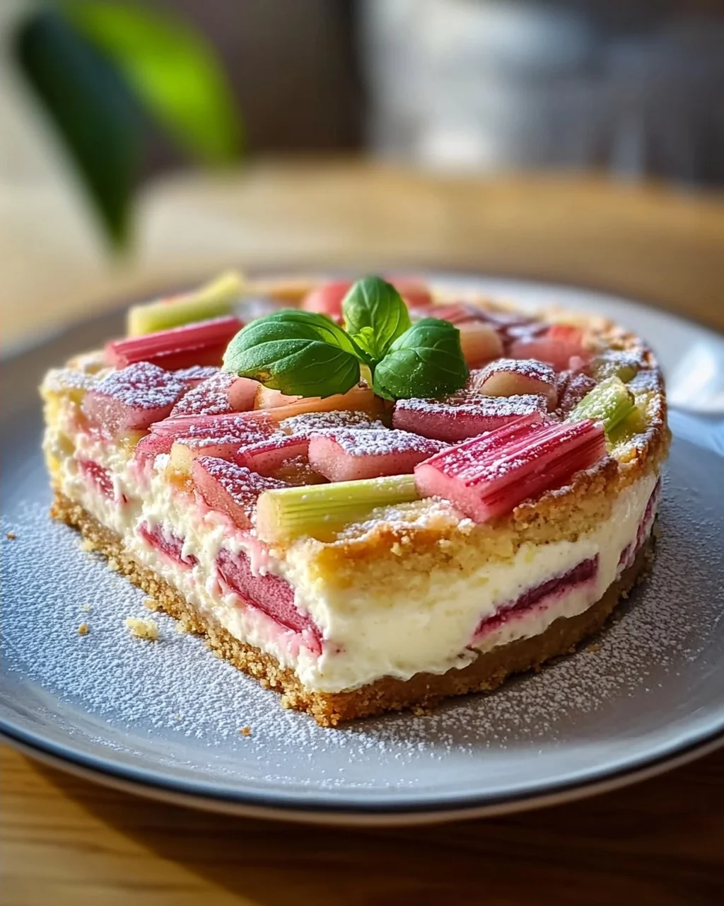 Leckerer Rhabarber Quark Pudding Kuchen – Einfaches Rezept!