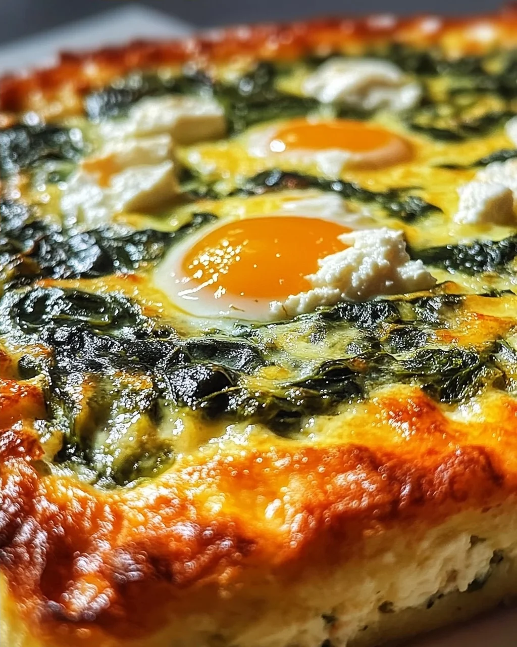 Low Carb Spinat-Auflauf mit Feta und Ei