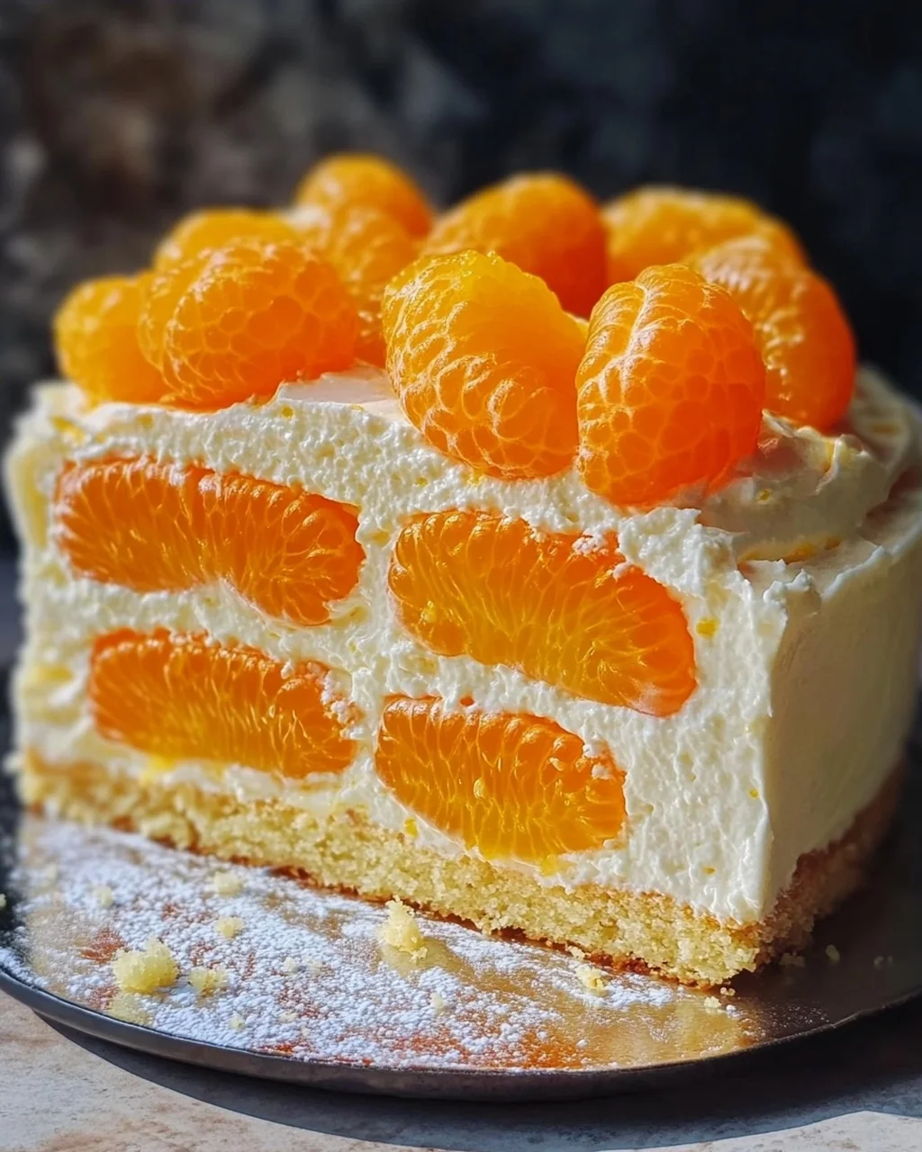 Mandarinen-Quark-Kuchen mit Geheimzutat