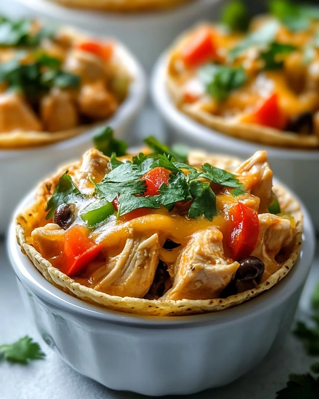 Mini Crock Pot Fiesta Chicken Cups – Perfekt für Partys!