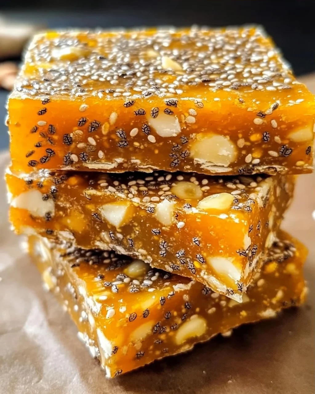 No-Bake Aprikosen Chia Energieriegel für schnelle Snacks