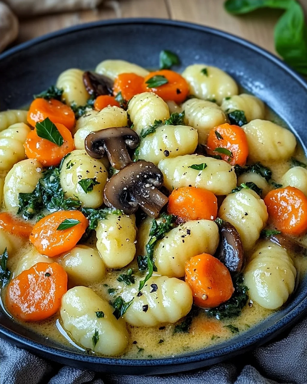 One Pot Gnocchi mit Rahmgemüse