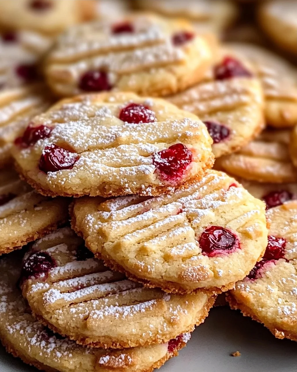 Orangen-Cranberry-Shortbread-Kekse für die Feiertage