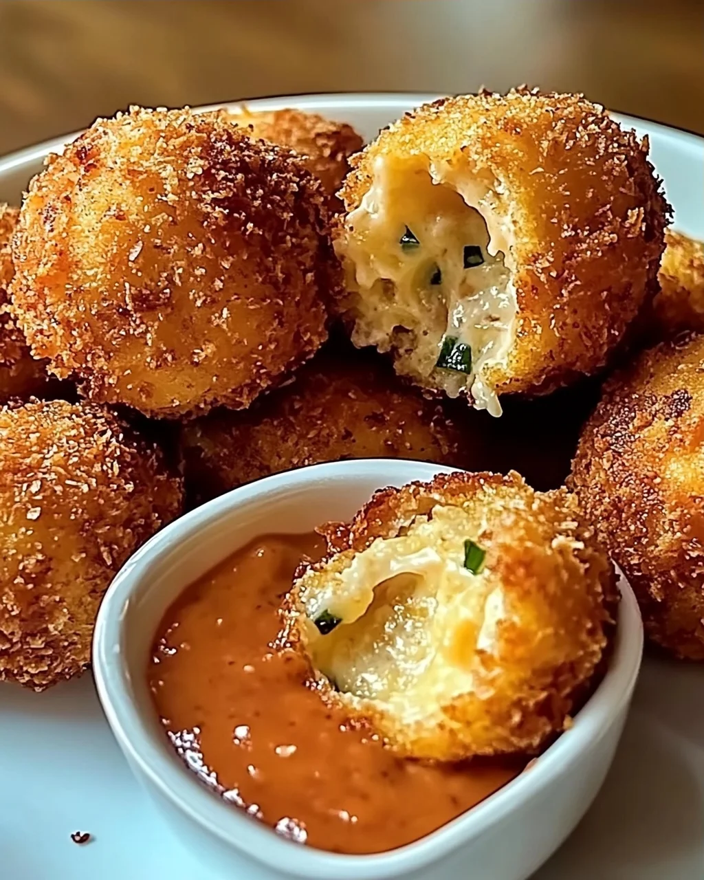 Reuben-Bällchen mit würziger Tausendinseldip-Sauce