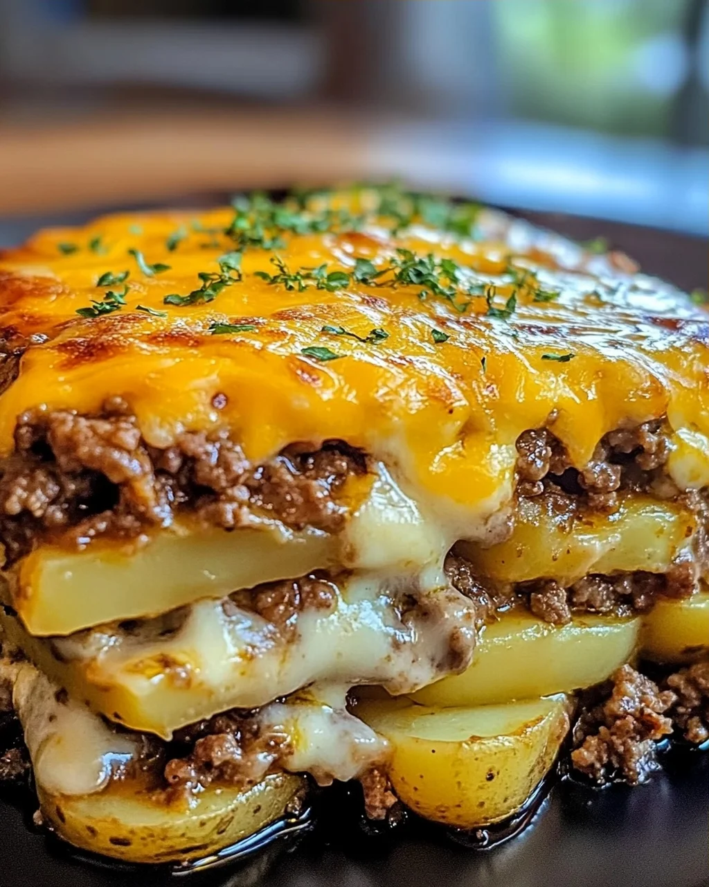 Rinderhackfleisch und Kartoffelauflauf für jeden Tag