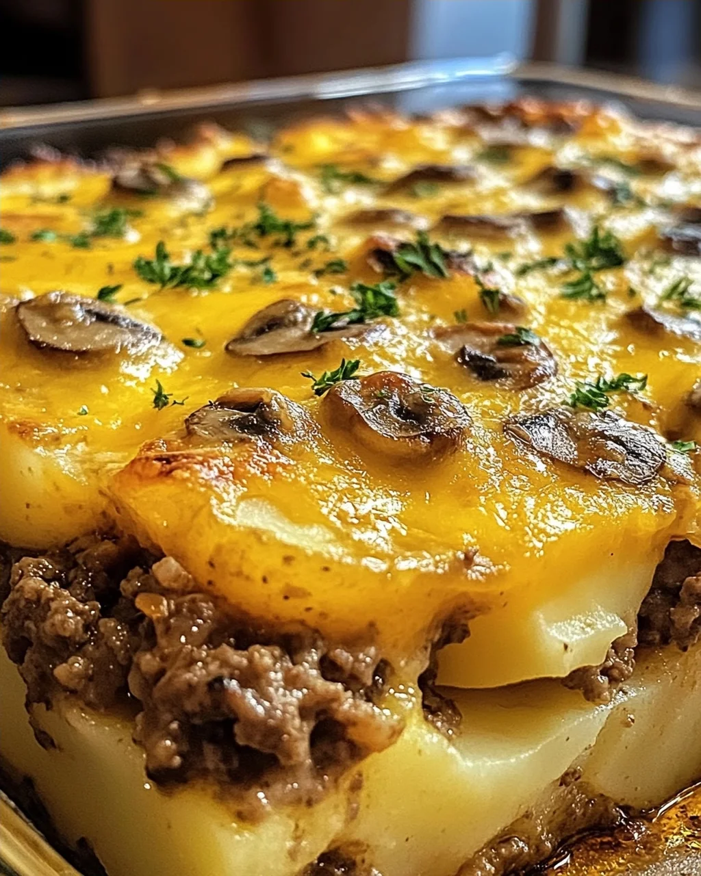 Rinderhackfleisch und Kartoffelauflauf für jeden Tag