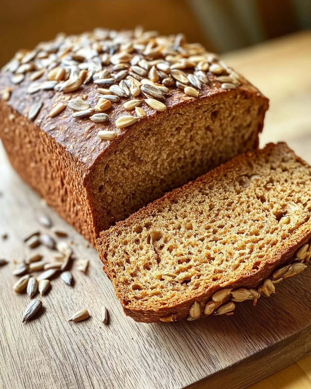 Roggenvollkornbrot mit Sonnenblumenkernen