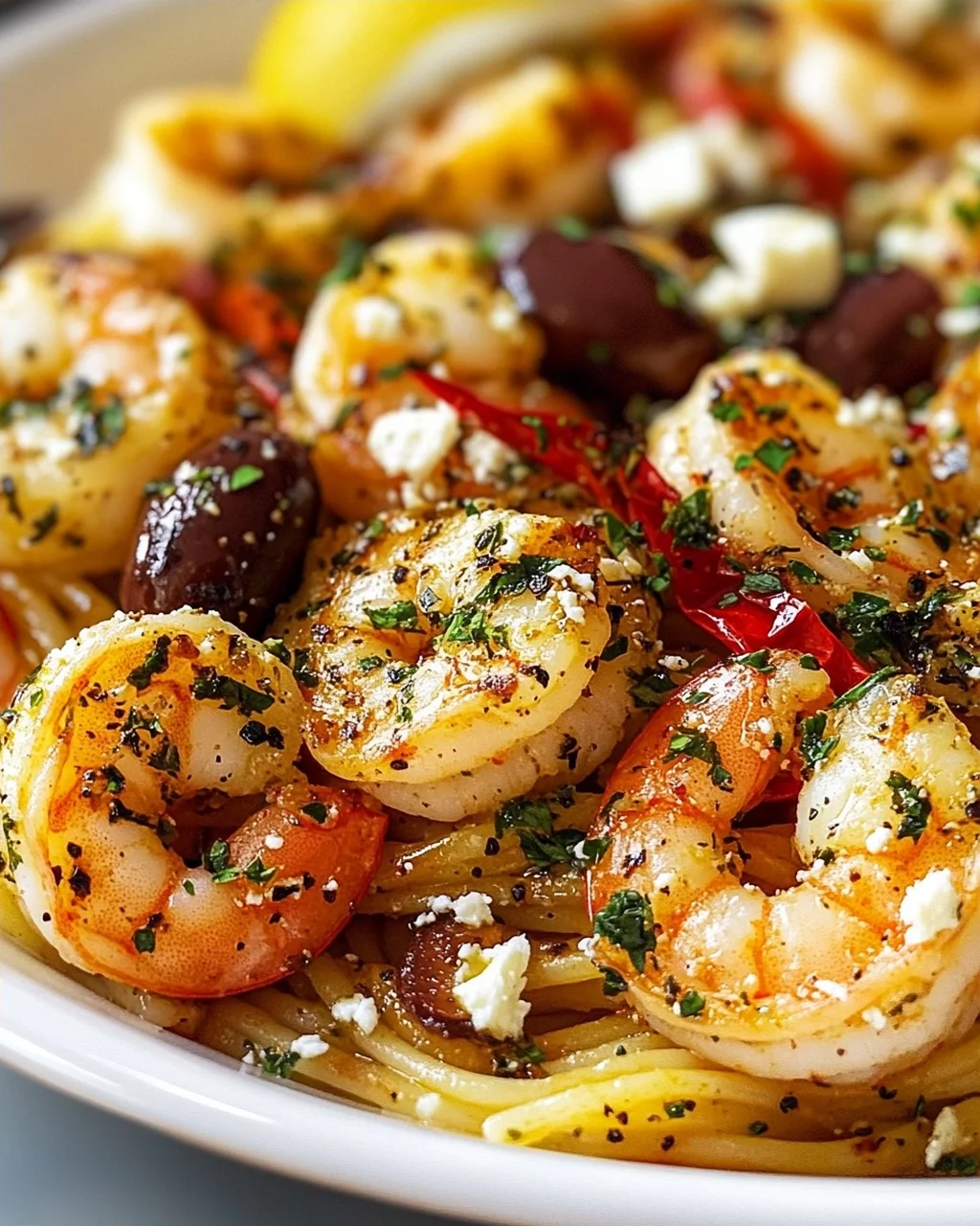 Scharfe Griechische Garnelen Scampi: Chili & Kräuter-Kick!