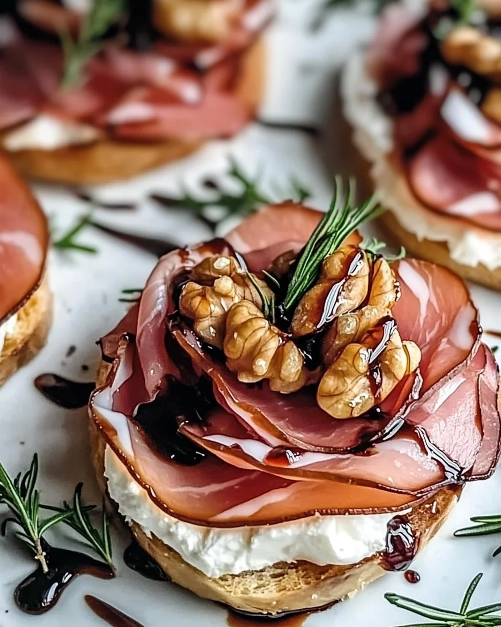 Schöne Prosciutto-Rose für festliche Anlässe