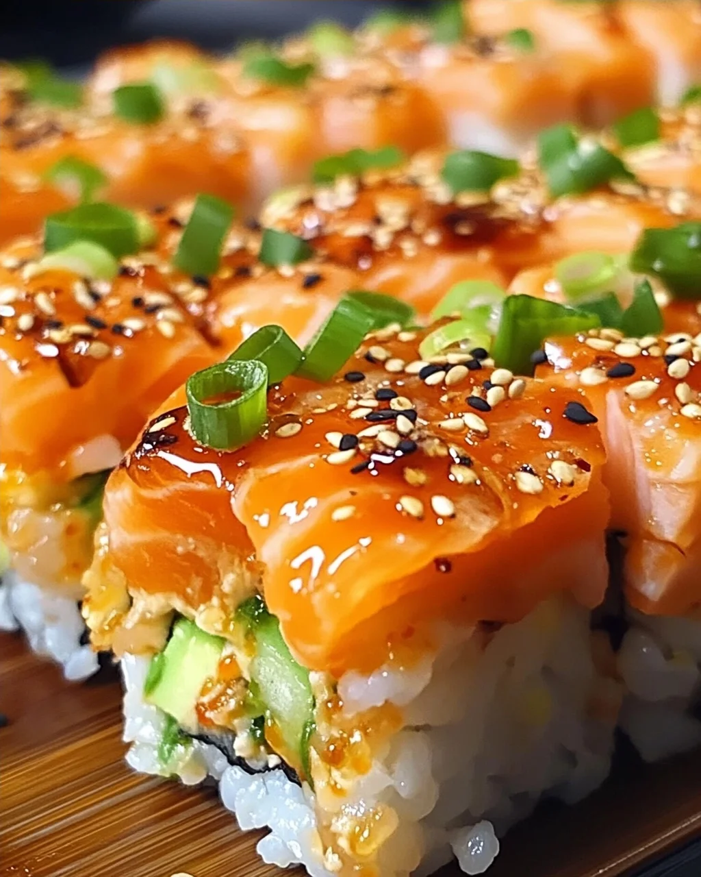 Spicy Salmon Sushi Bake
