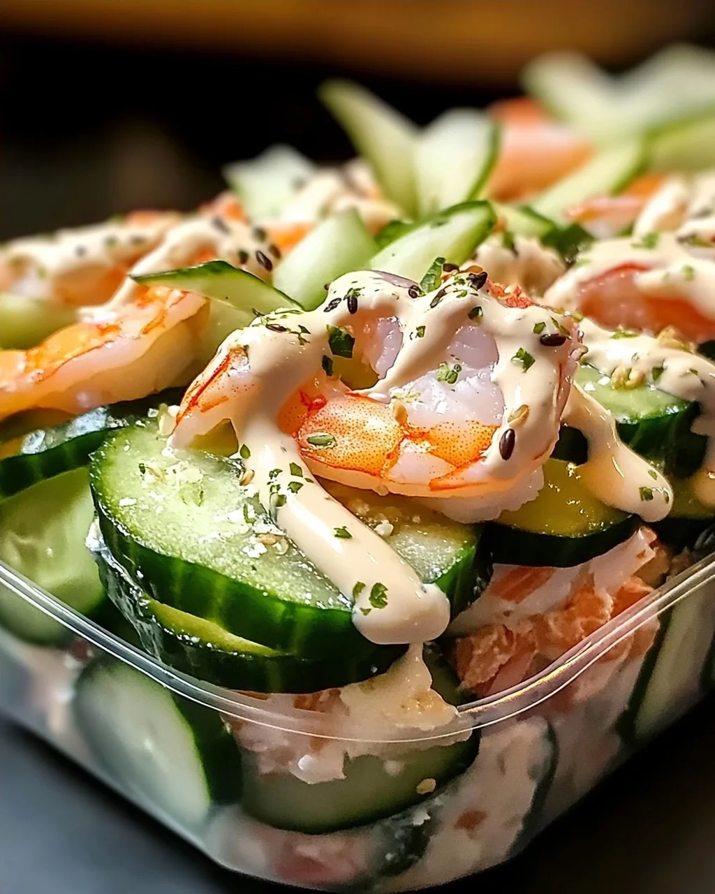 Sushi Gurkensalat – Erfrischend und cremig lecker