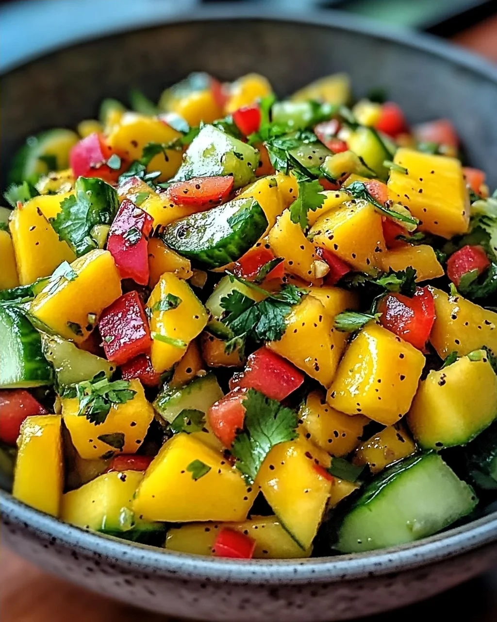 Thai-Mango-Gurken-Salat für erfrischende Genussmomente