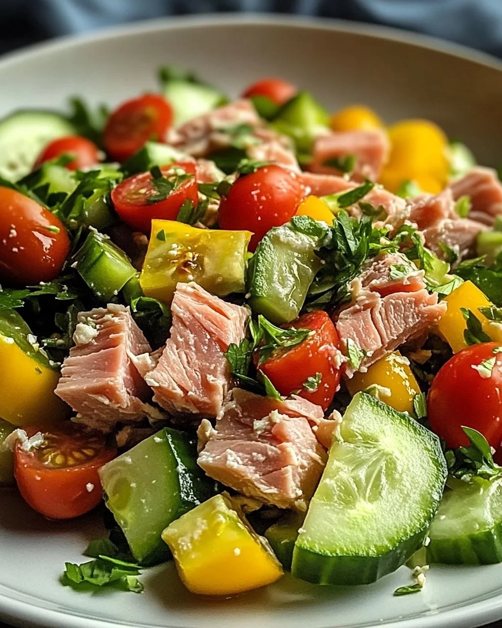 Thunfischsalat mit frischem Gemüse