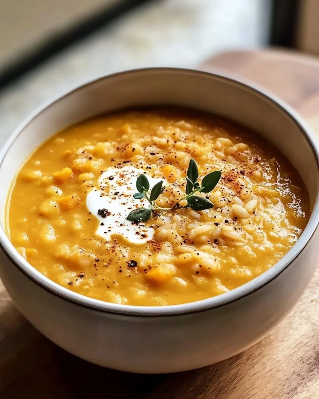 Vegane Kürbisreis Suppe: Cremig, Einfach & Lecker!