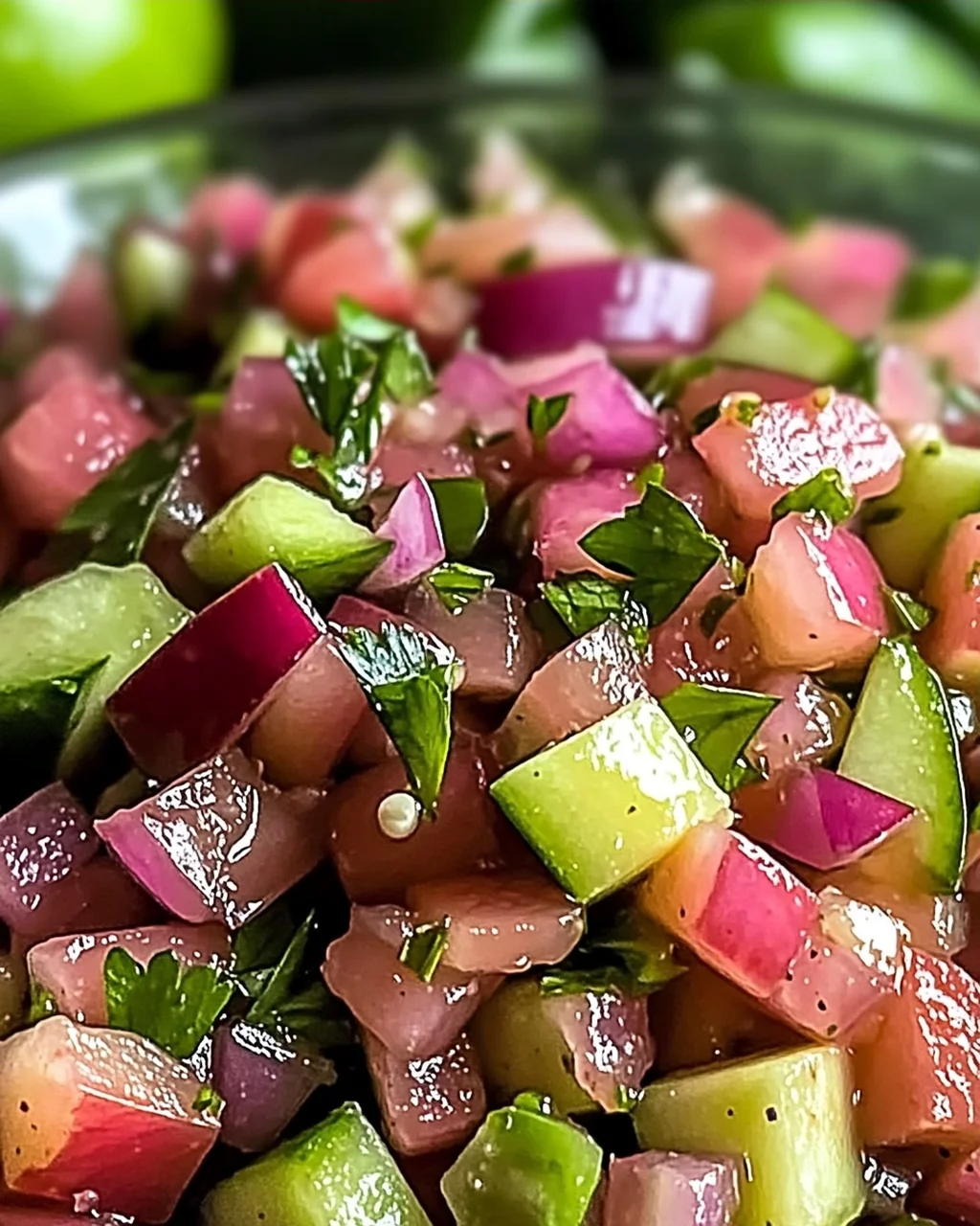 Veganer frischer Rhabarbersalsa für jeden Anlass