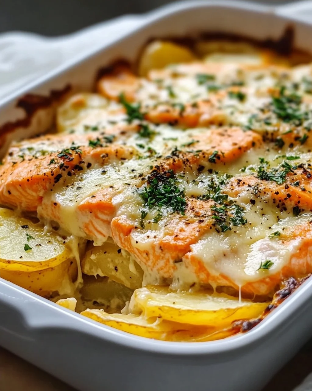 Zarter Lachs Auflauf mit Kartoffeln – Einfach und Lecker!